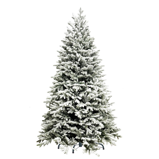 Albero di Natale innevato TOTAL PE | ALASKA SNOW | altezza 240cm - diametro 155cm - rami 1.413