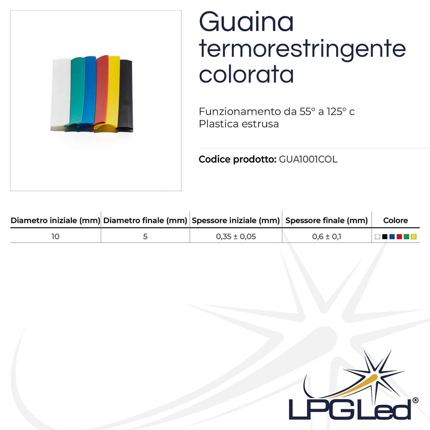 10mm Colored Heat Shrink Tubing | 100m roll