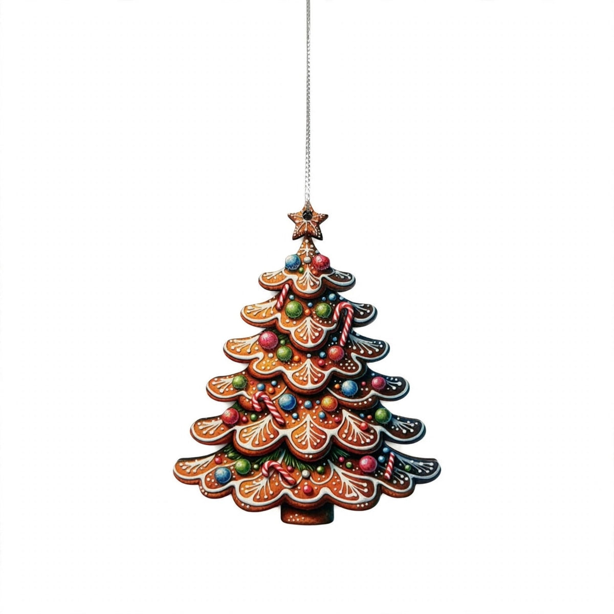 Albero di Natale di Marzapane, Ornamento di Natale in Legno – ornamenti natalizi Merry Worlds