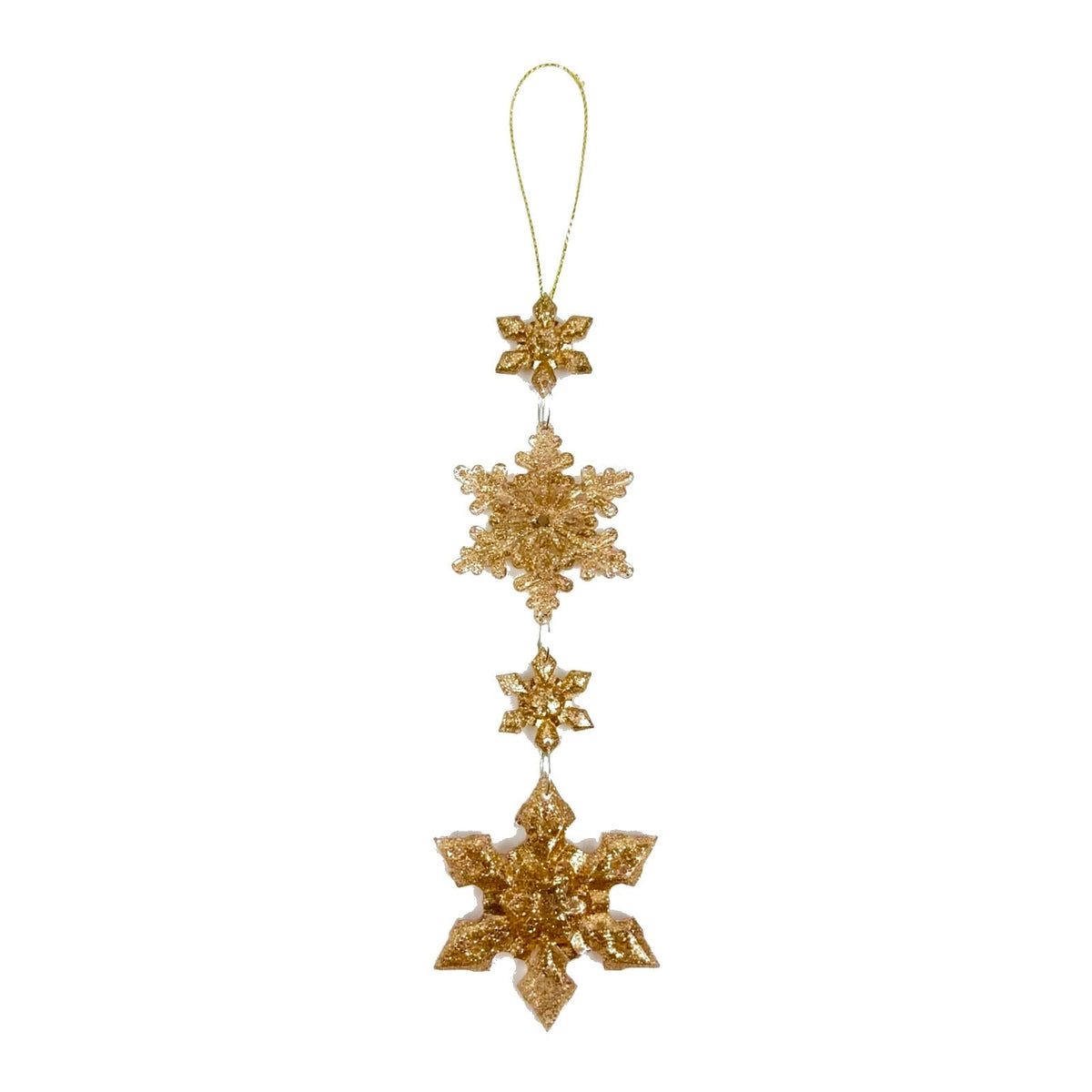 Ciondolo con 4 Stelle, Decorazione Albero di Natale Elegante, colore Oro – decorazioni natalizie di lusso Merry Worlds, foto 3