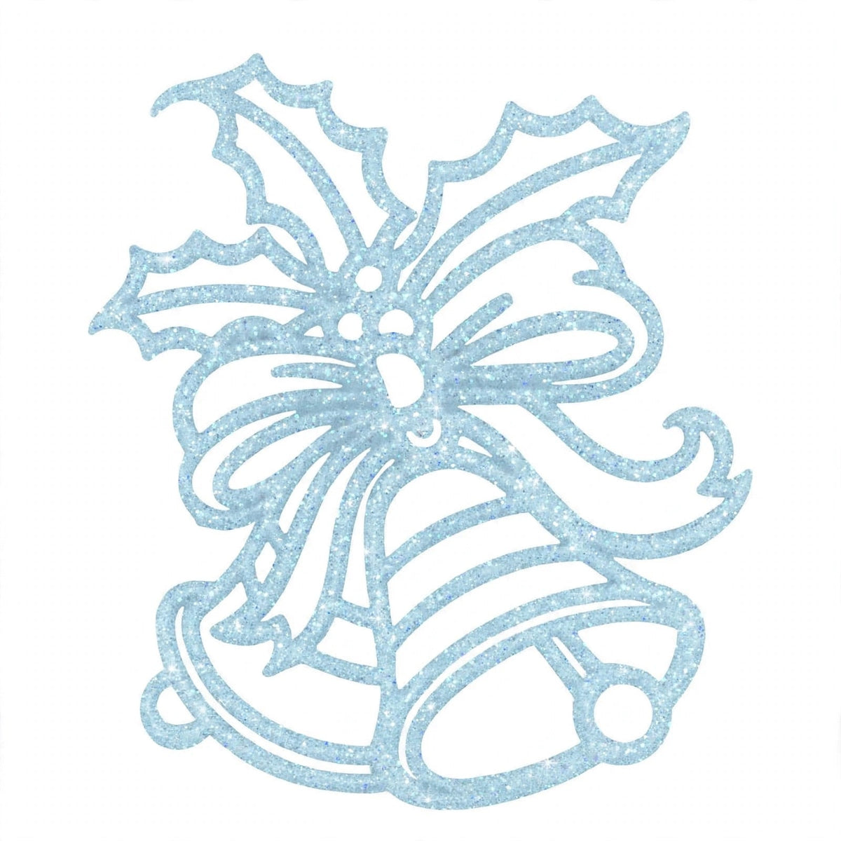 Ciondolo Natalizio Campane e Agrifoglio, Decorazione Albero di Natale Classica, colore Azzurro – ornamenti natalizi Merry Worlds, foto 5