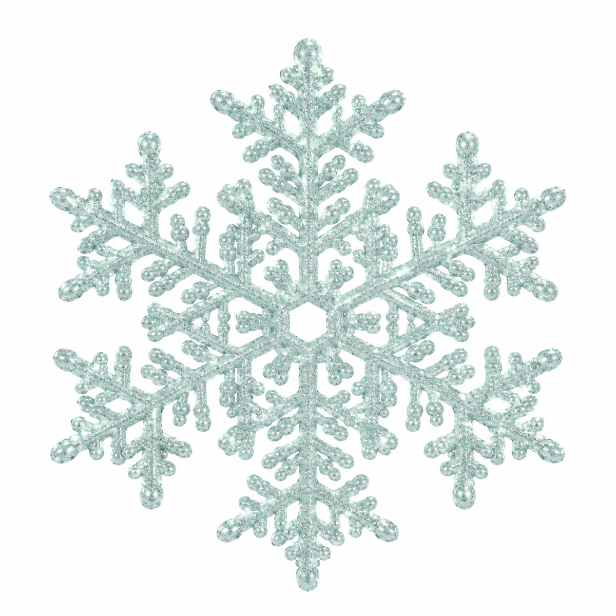 Fiocco di Neve Grande per Albero di Natale 20cm, colore Azzurro – decorazioni per albero di Natale Merry Worlds, foto 5
