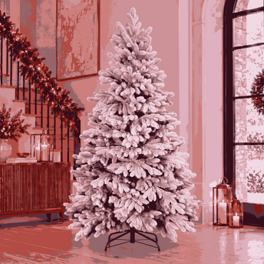Abete Alpino Elite PE Snow - Albero di Natale Realistico Folto