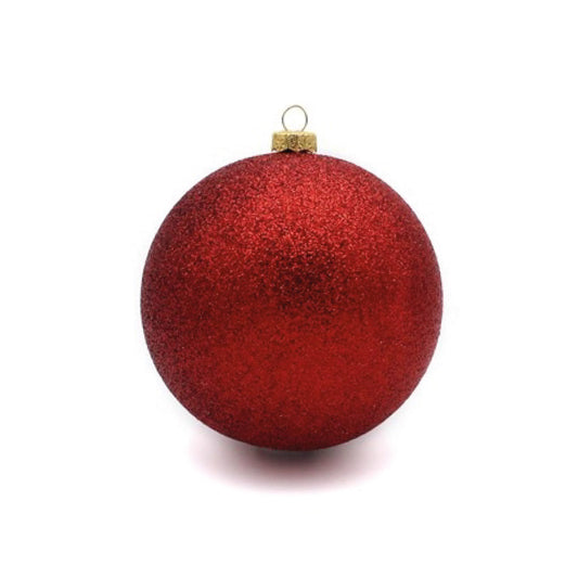 Sfera di Natale decorativa glitterata | da 8cm