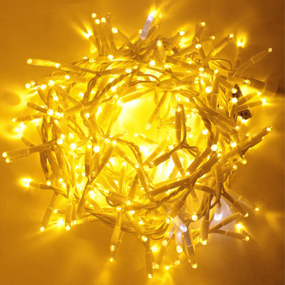 4.5m garland with flash | white cable | festoon of lights with 300 LEDs (30 flashes)