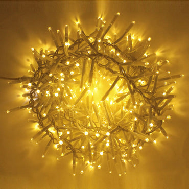 6m garland with flash | white cable | festoon of lights with 360 LEDs (36 flashes)