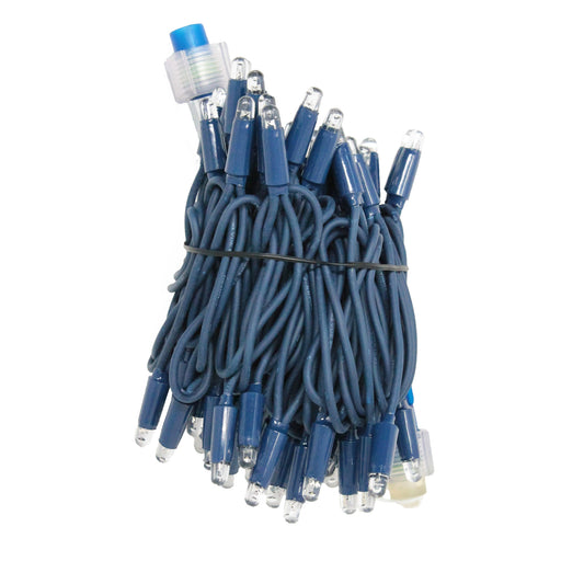 String 5m 230V with flash | blue cable | 60 LED chain (10 flashes)