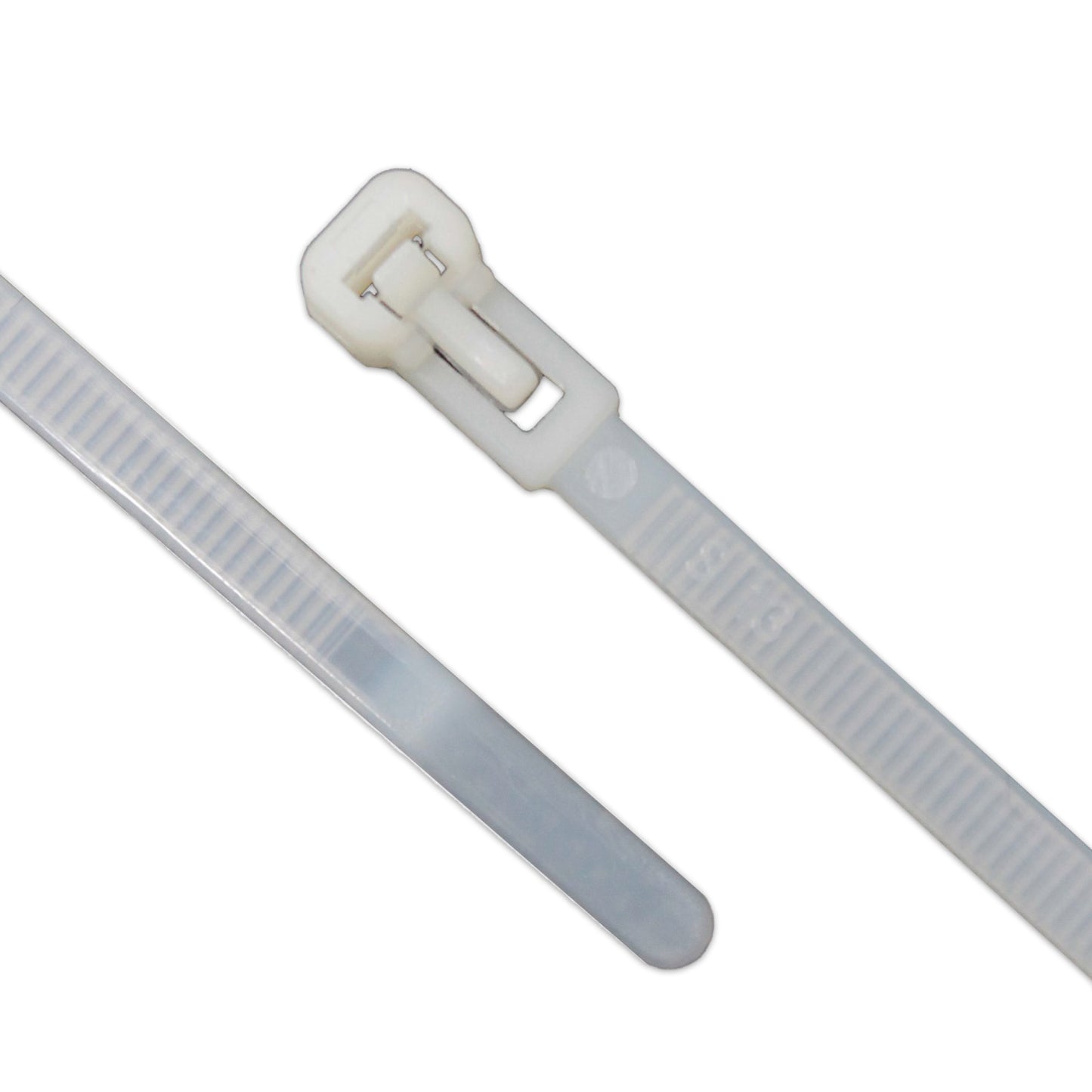 Nylon cable ties | REUSABLE | 4x200mm | pack of 100pcs | white