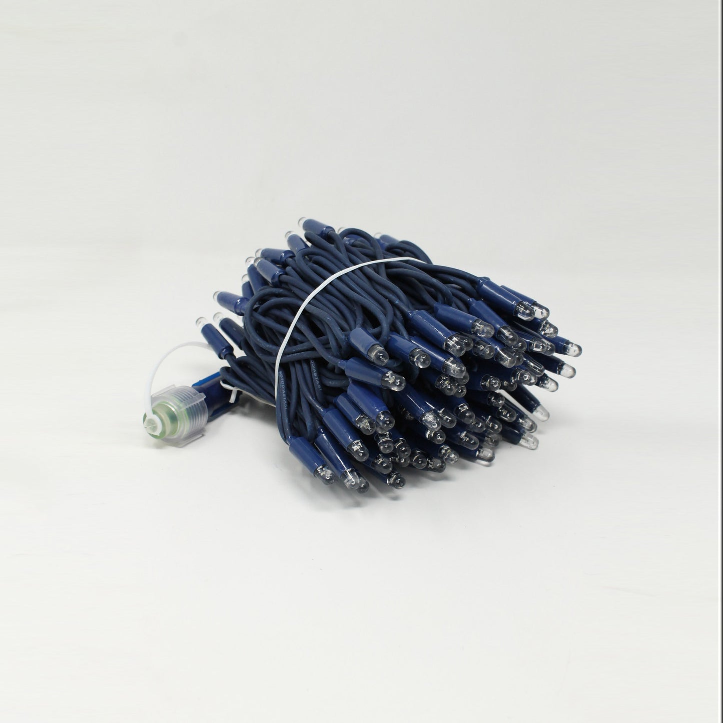 String 10m 230V with flash | blue cable | 120 LED chain (20 flashes)