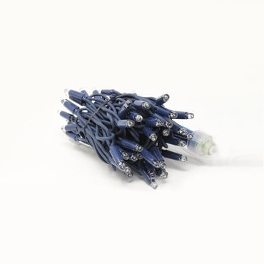 Stringa 5m 230V con flash | cavo blu | catena 60 led (10 flash)