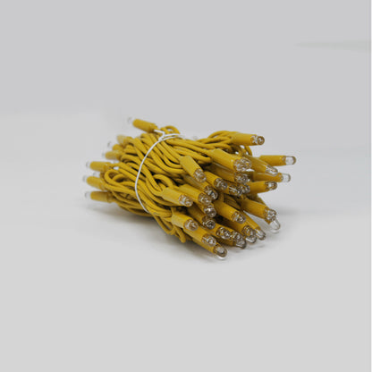 String 5m 230V with flash | yellow cable | 60 LED chain (10 flashes)