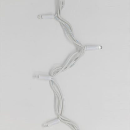 Stringa 5m 230V tutta flash | cavo bianco | catena 50 led flash