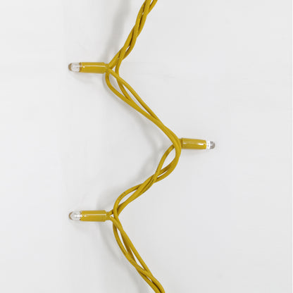 String 5m 230V with flash | yellow cable | 60 LED chain (10 flashes)