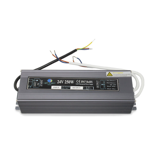 LPGLed voltage transformer | 250 Watts 2 outputs | IP67 | 24V