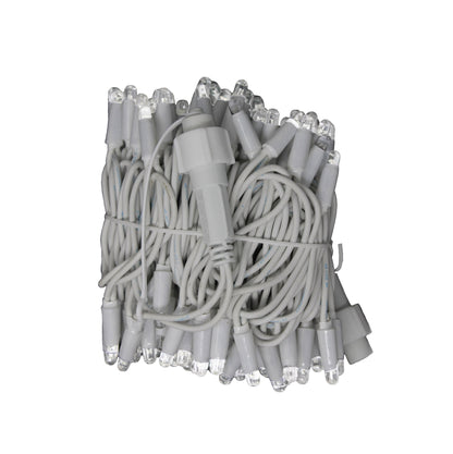 String 10m 230V all flash | white cable | chain of 100 flash leds