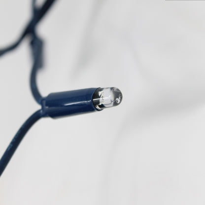 String 10m 230V with flash | blue cable | 120 LED chain (20 flashes)