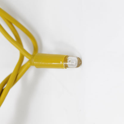 String 10m 230V with flash | yellow cable | 120 LED chain (20 flashes)