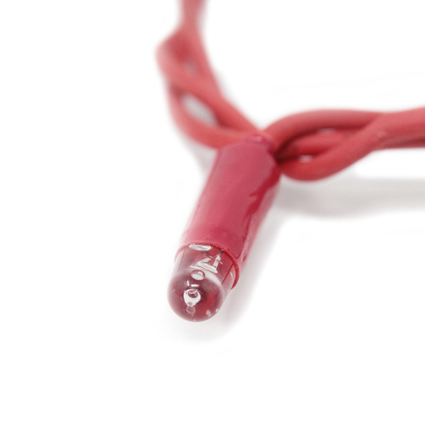 String 10m 230V with flash | red cable | 120 LED chain (20 flashes)