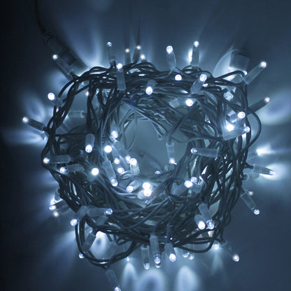 Stringa 10m 230V senza flash | cavo bianco | catena 120 led