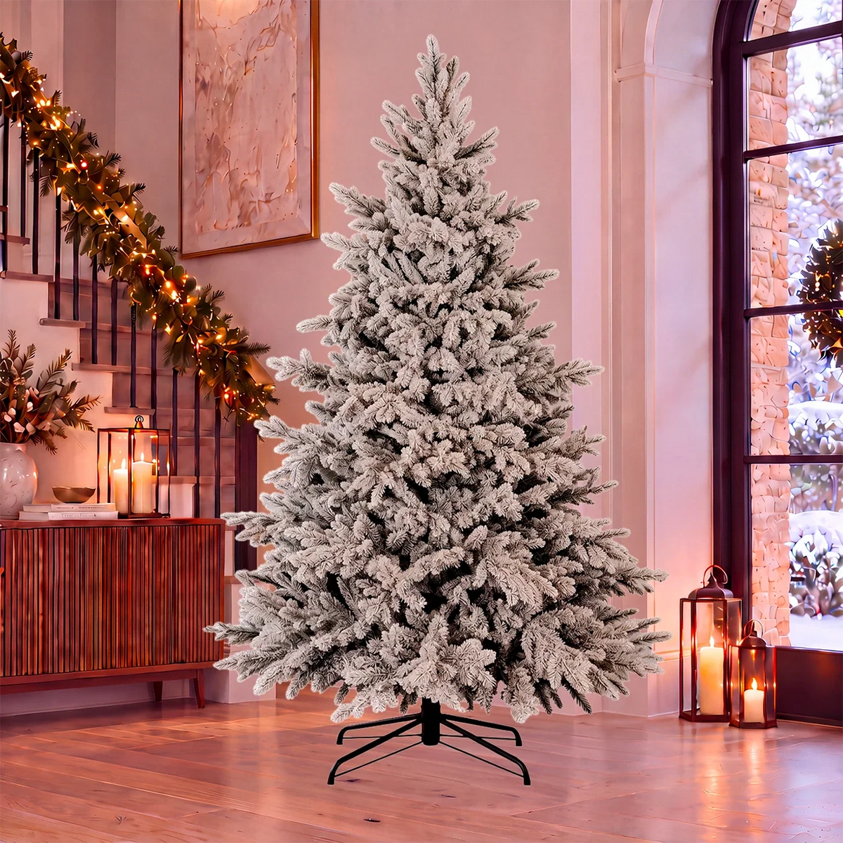 Abete Nordico Elite PE Snow - Albero di Natale Innevato Ultrarealistico