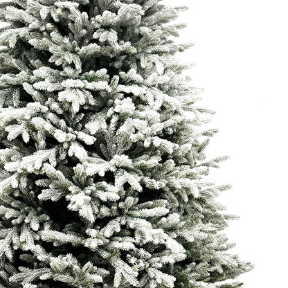 Albero di Natale innevato TOTAL PE | ALASKA SNOW | altezza 220cm - diametro 140cm - rami 1.141
