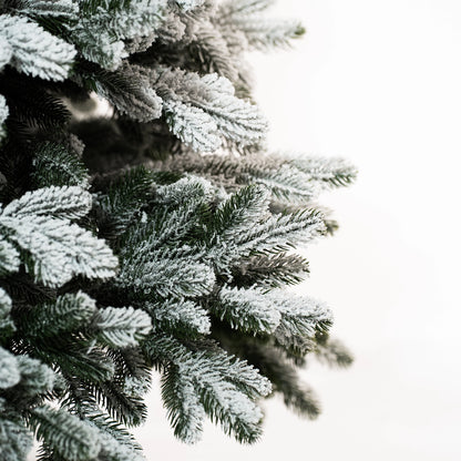 Albero di Natale innevato TOTAL PE | COLORADO LUX SNOW | altezza 210cm - diametro 140cm - rami 1.013