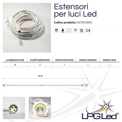 LED light extender | 15 meters | IP67
