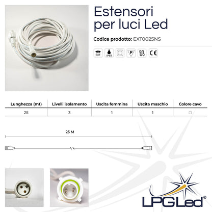 LED light extender | 25 meters | IP67