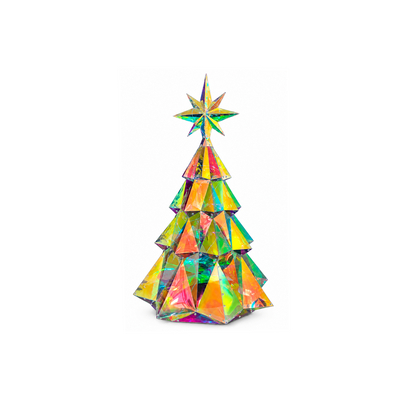 Albero di Natale Olografico, Decorazione Luminosa Olografica Premium – luci di Natale decorative Merry Worlds