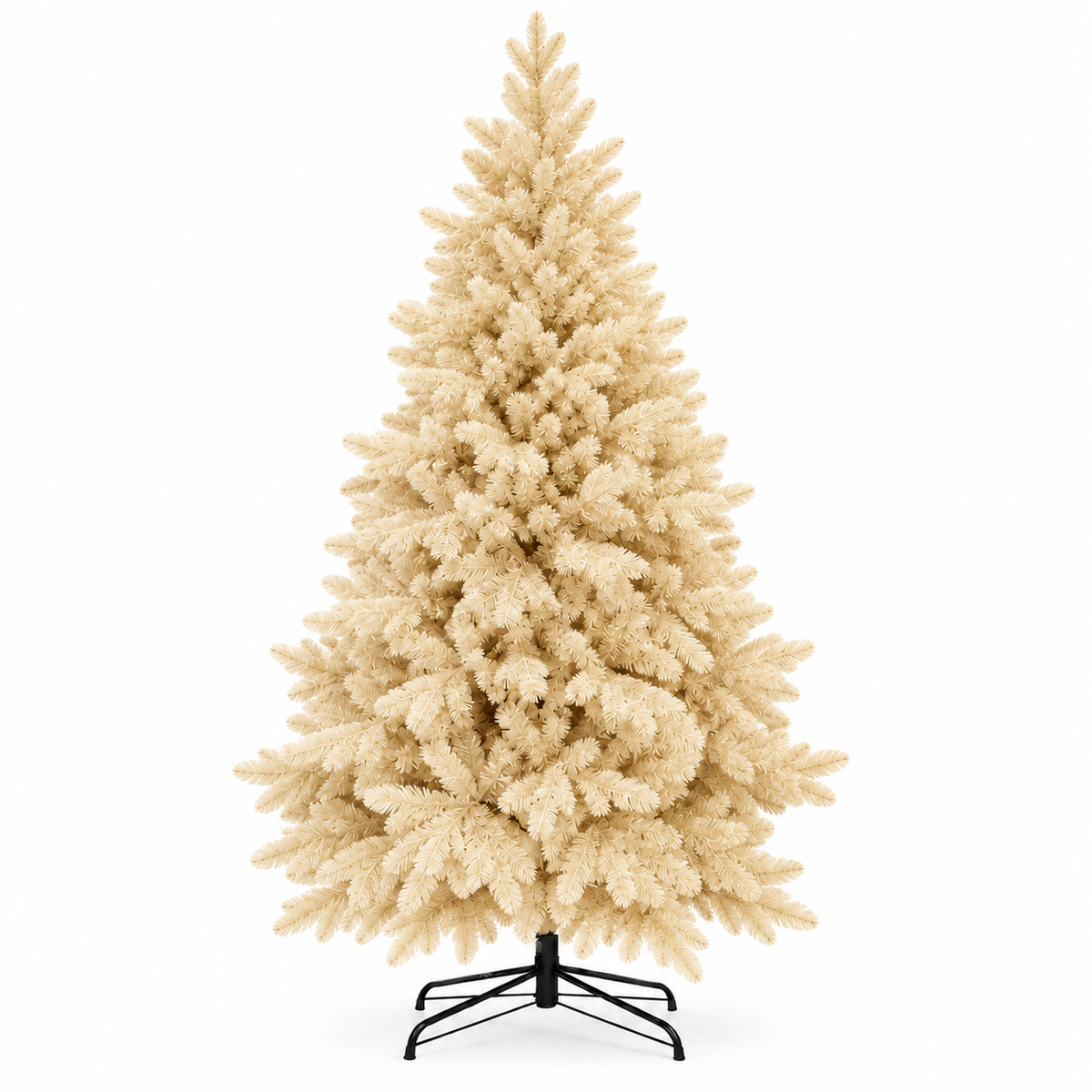 Abete Alpino Elite PE Vanilla Cream - Albero di Natale realistico folto avorio
