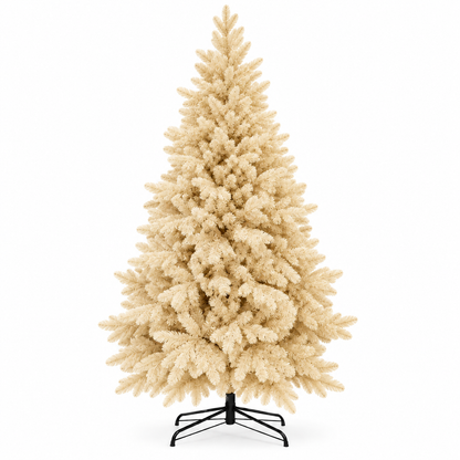 Abete Alpino Elite PE Vanilla Cream - Albero di Natale realistico folto avorio