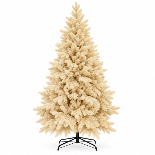 Abete Alpino Elite PE Vanilla Cream - Albero di Natale realistico folto avorio