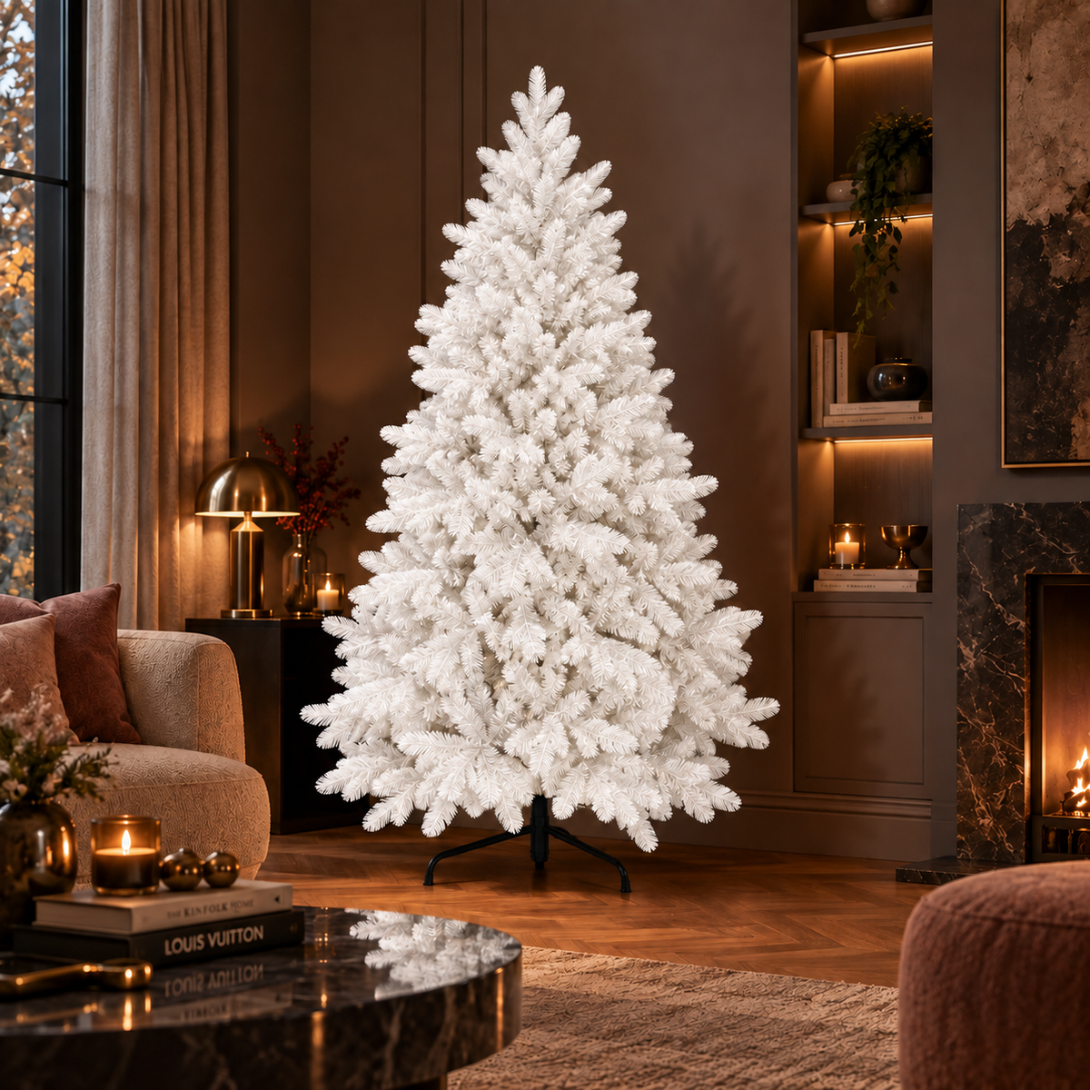 Abete Classico Elite PE - Elegante Albero di Natale Bianco