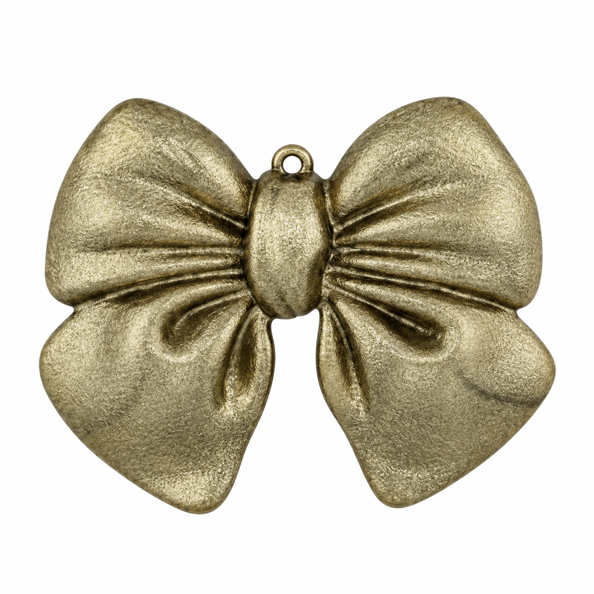 Ciondolo a Fiocco in resina, Decorazione albero di Natale Elegante, colore Oro – ornamenti natalizi Merry Worlds