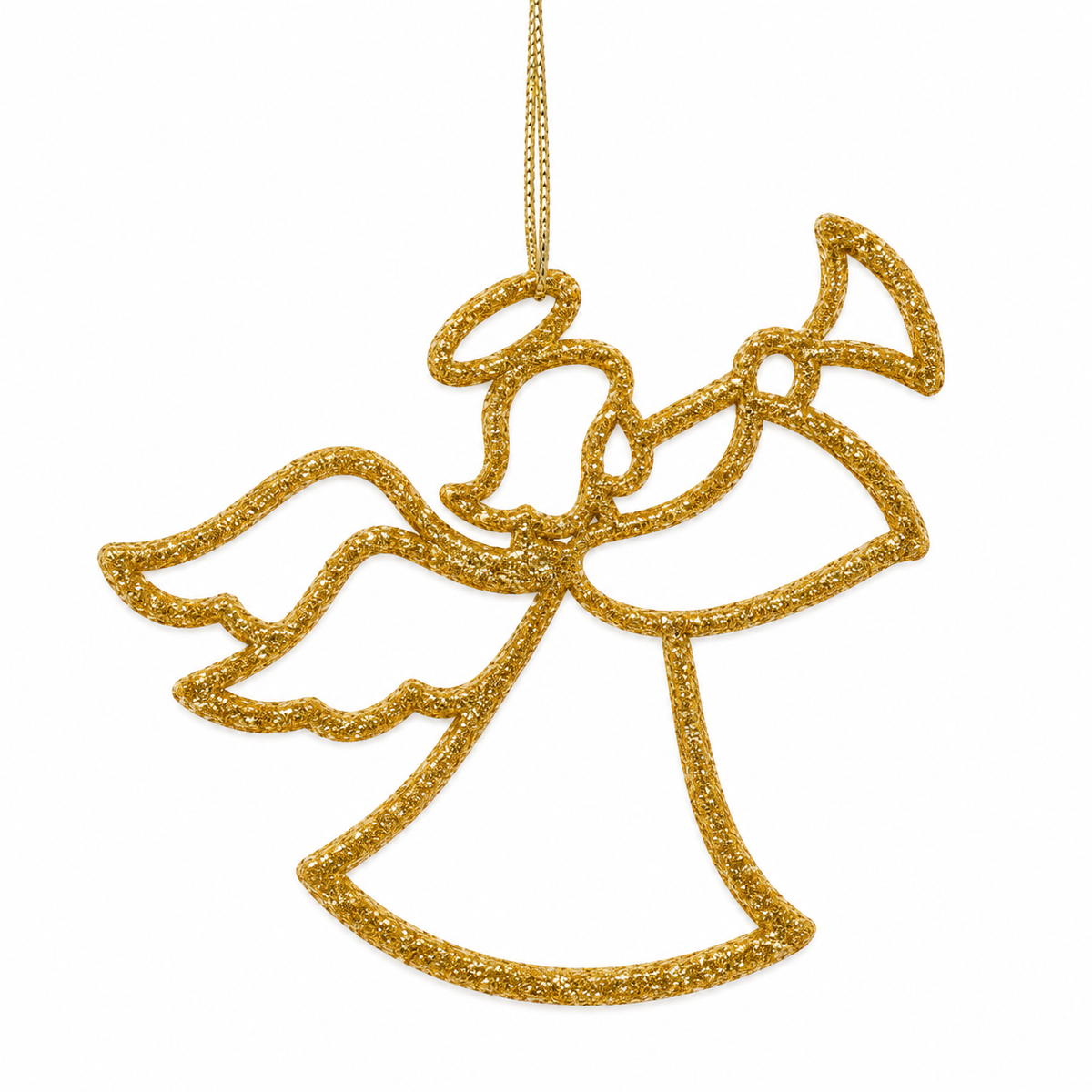 Ciondolo Angelo di Natale, Decorazione Albero, colore Oro – ornamenti natalizi Merry Worlds