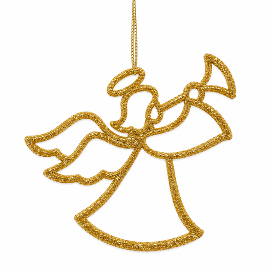 Ciondolo Angelo di Natale, Decorazione Albero, colore Oro – ornamenti natalizi Merry Worlds