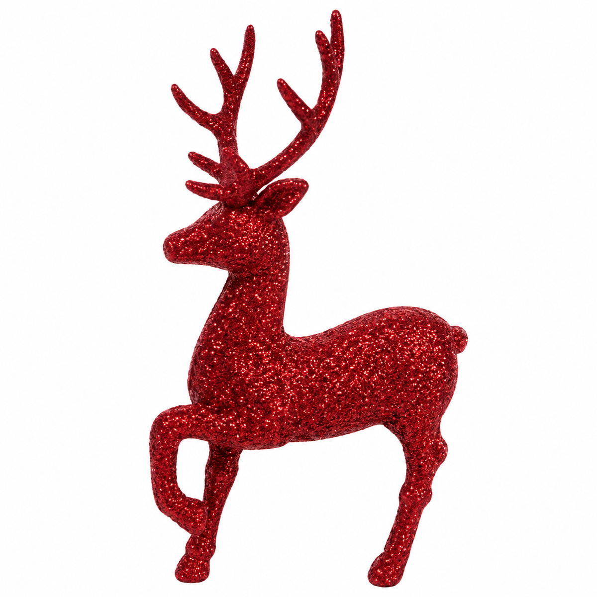 Ciondolo Renna di Natale Piccolo, Decorazione Albero di Natale Glamour, colore Rosso – addobbi natalizi eleganti Merry Worlds, foto 3