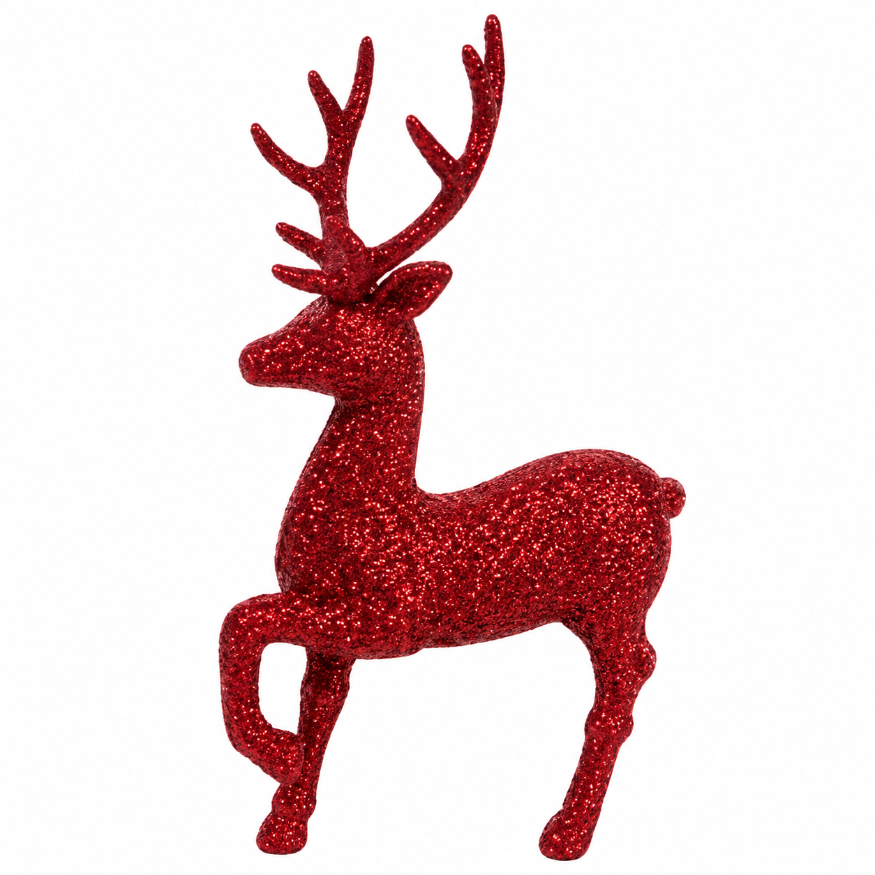 Ciondolo Renna di Natale Piccolo, Decorazione Albero di Natale Glamour, colore Rosso – addobbi natalizi eleganti Merry Worlds, foto 3