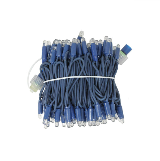 String 10m 230V with flash | blue cable | 120 LED chain (20 flashes)