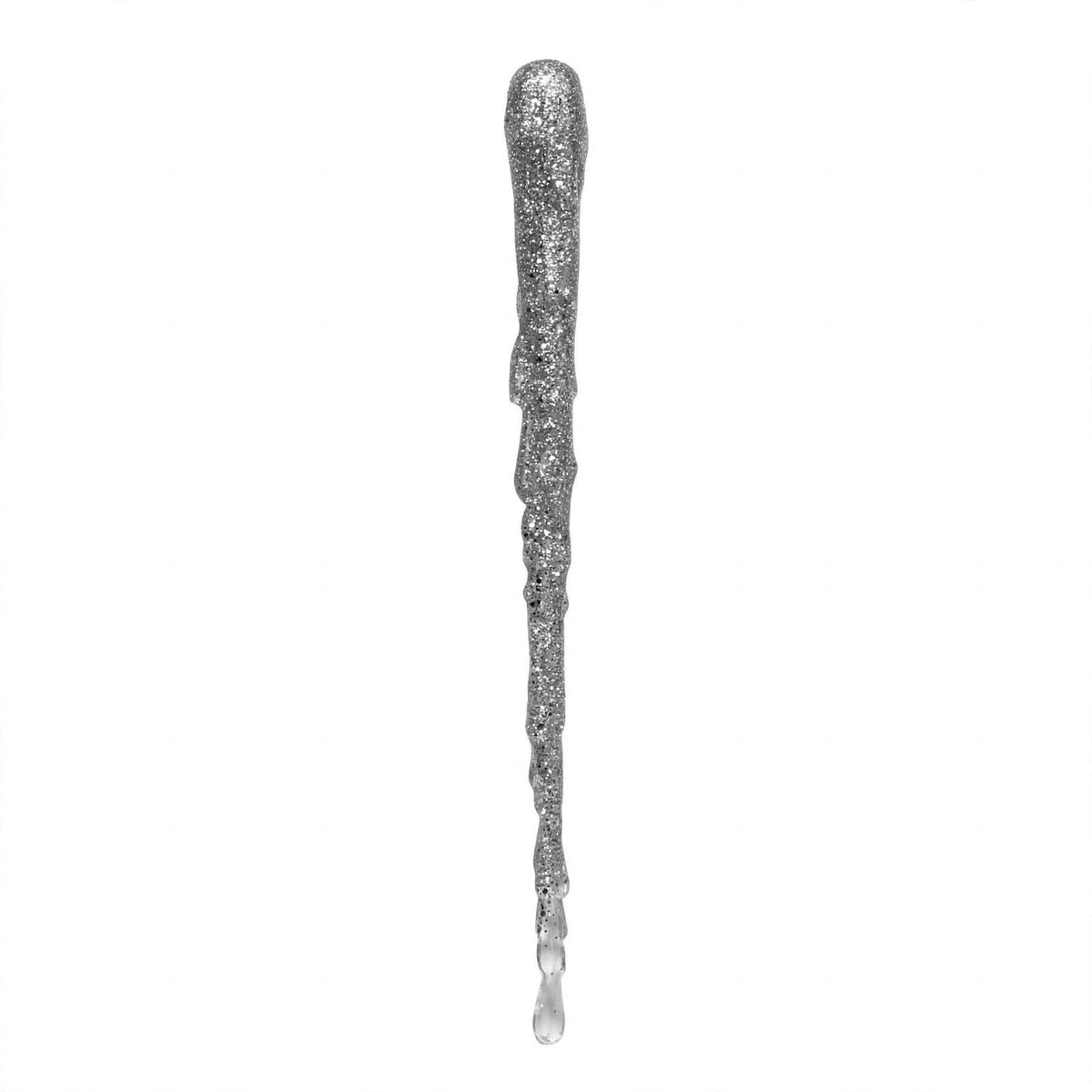 Ghiacciolo realistico in resina, Decorazione albero di Natale 18cm, colore Trasparente – ornamenti natalizi Merry Worlds