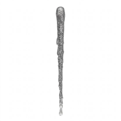 Ghiacciolo realistico in resina, Decorazione albero di Natale 18cm, colore Trasparente – ornamenti natalizi Merry Worlds