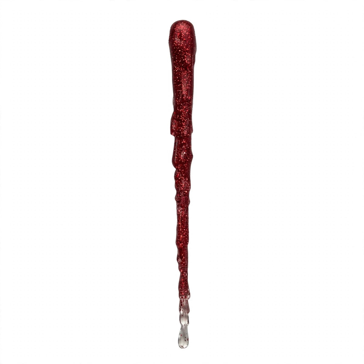 Ghiacciolo realistico in resina, Decorazione albero di Natale 18cm, colore Rosso – decorazioni natalizie di lusso Merry Worlds, foto 3