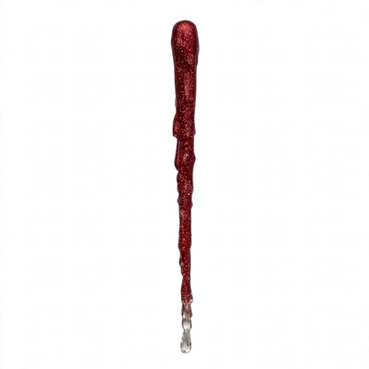 Ghiacciolo realistico in resina, Decorazione albero di Natale 18cm, colore Rosso – decorazioni natalizie di lusso Merry Worlds, foto 3