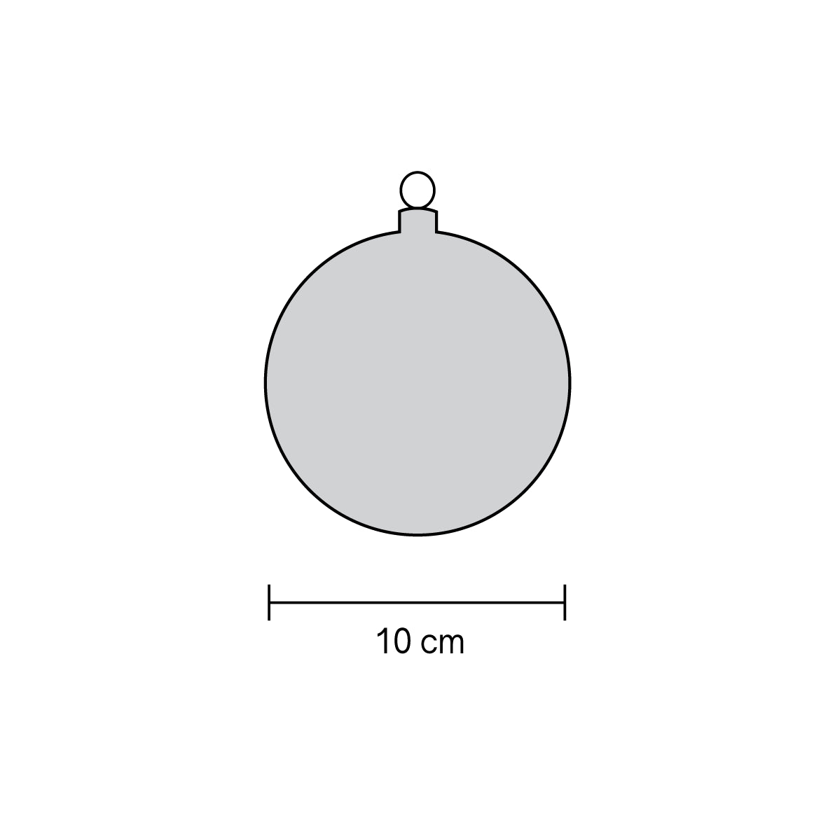 Misure pallina di Natale: diametro 10 cm – guida dimensioni palline di Natale Merry Worlds
