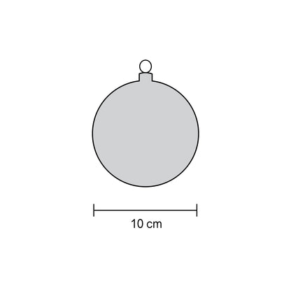 Misure pallina di Natale: diametro 10 cm – guida dimensioni palline di Natale Merry Worlds