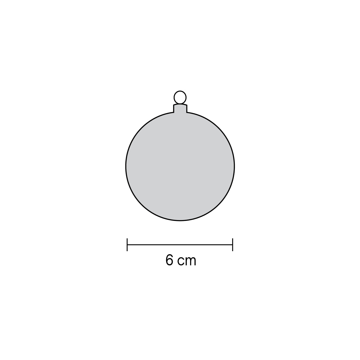 Misure pallina di Natale: diametro 6 cm – guida dimensioni palline di Natale Merry Worlds
