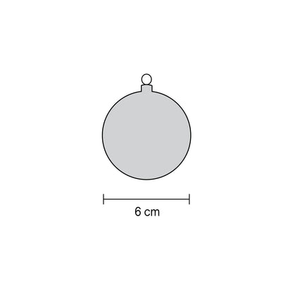 Misure pallina di Natale: diametro 6 cm – guida dimensioni palline di Natale Merry Worlds