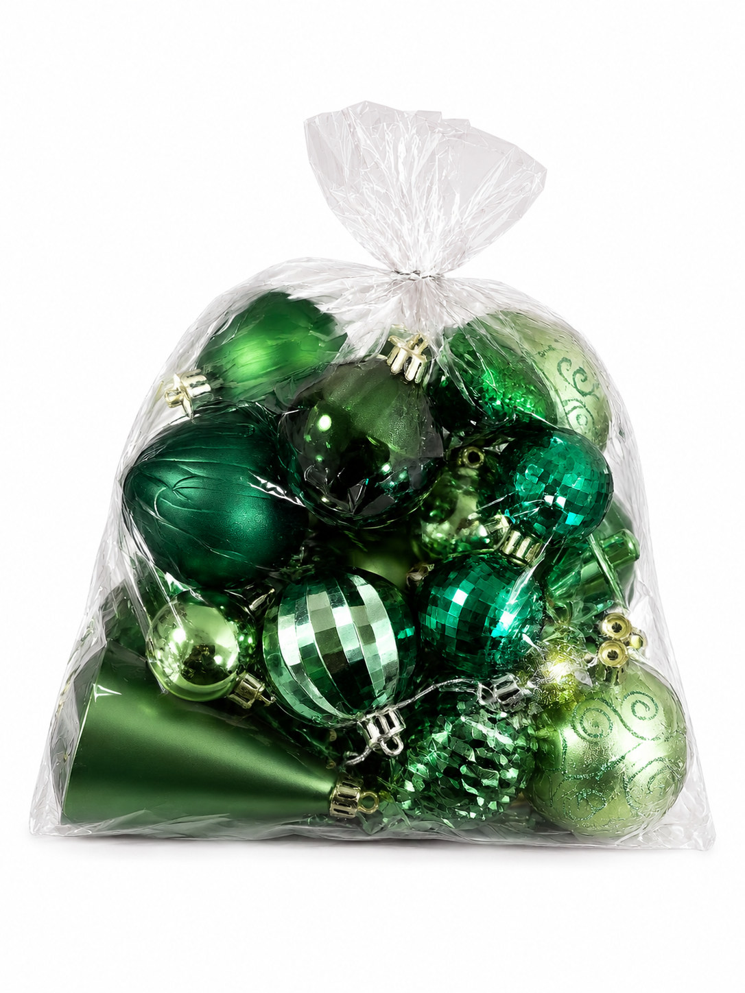 Merry Worlds 20x palline di Natale, sfere per albero infrangibili in plastica per Natale, addobbi con ciondoli, Ø 4/6/8 cm